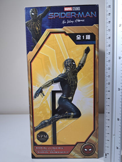 Marvel Spider-Man Super Premium Figure SEGA SPM No Way Home Black Gold Suit