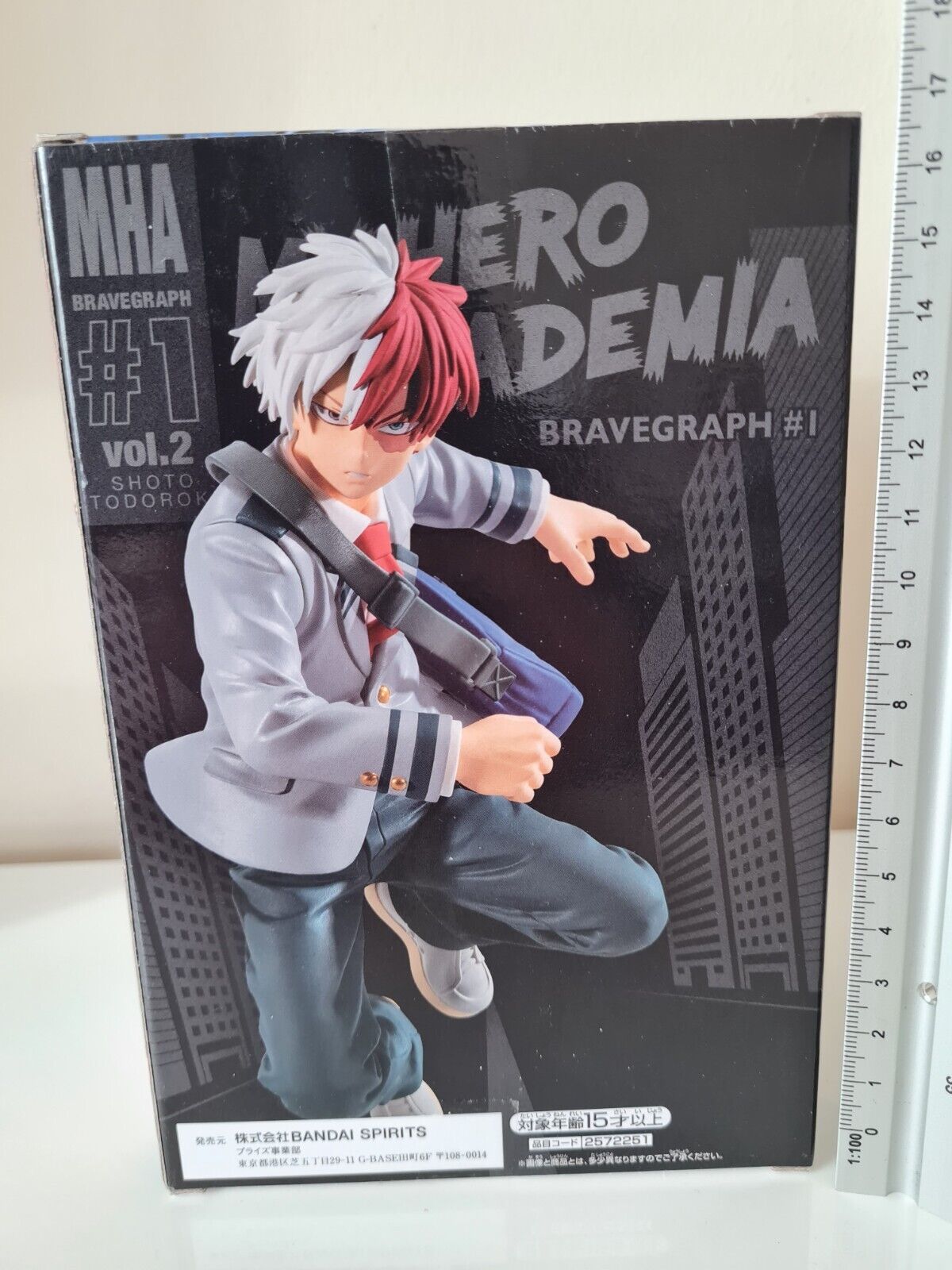 My Hero Academia Banpresto Bravegraph #1 Vol 2 Shoto Todoroki Anime Figure Free UK Shipping