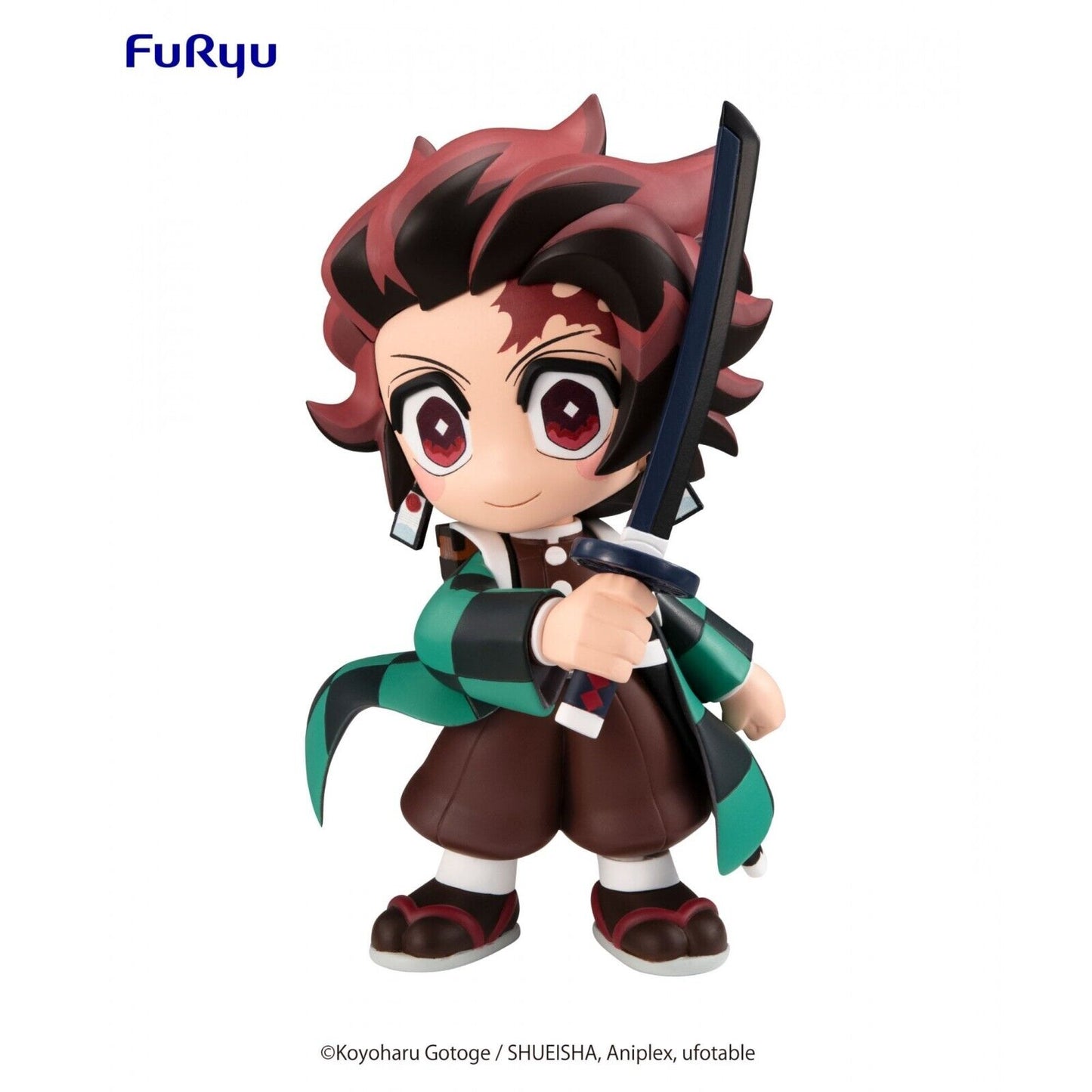 Demon Slayer Tanjiro Kamado Toonize Cartoon Color Kimetsu FuRyu Anime Figure Original Sealed