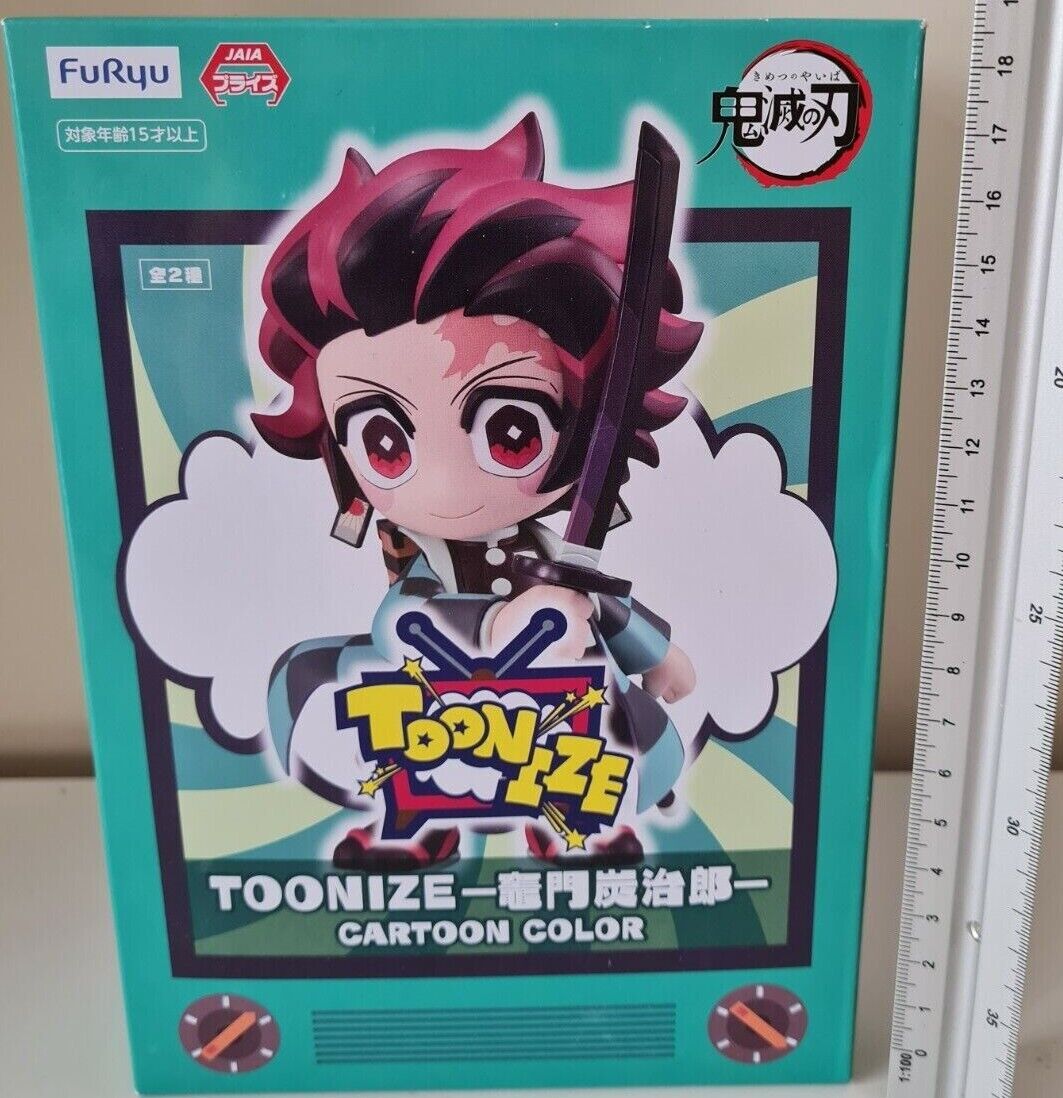 Demon Slayer Tanjiro Kamado Toonize Cartoon Color Kimetsu FuRyu Anime Figure Original Sealed