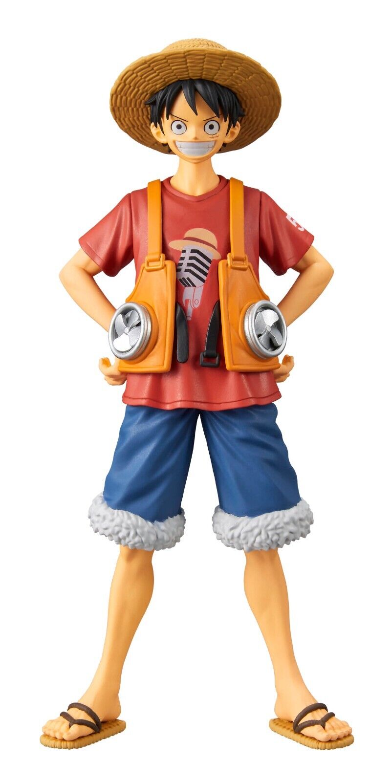 One Piece The Grandline Men Vol 8 Banpresto DXF Monkey D Luffy Film Red Bandai